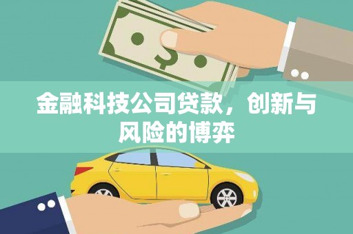 城厢金融科技公司贷款，创新与风险的博弈