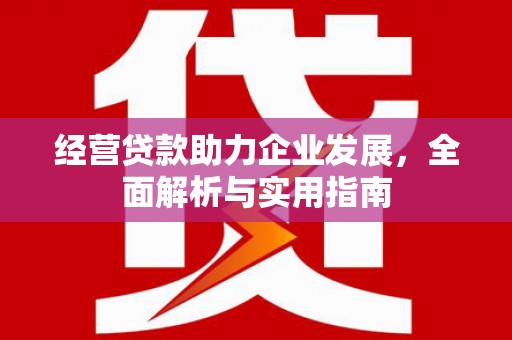 城厢经营贷款助力企业发展，全面解析与实用指南