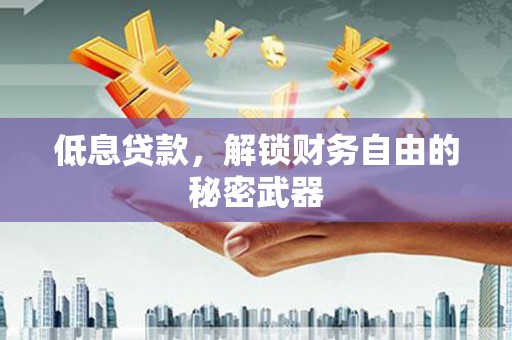 城厢低息贷款，解锁财务自由的秘密武器