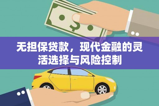 城厢无担保贷款，现代金融的灵活选择与风险控制
