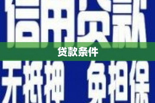 城厢贷款条件