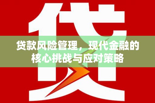 城厢贷款风险管理，现代金融的核心挑战与应对策略