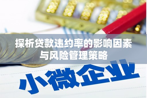 城厢探析贷款违约率的影响因素与风险管理策略