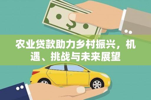 城厢农业贷款助力乡村振兴，机遇、挑战与未来展望