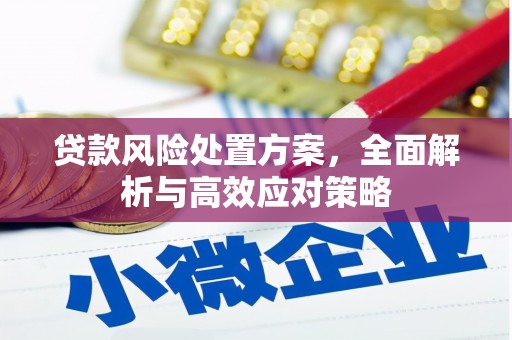 城厢贷款风险处置方案，全面解析与高效应对策略