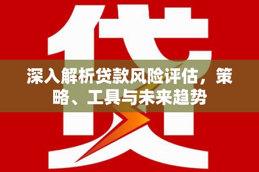 城厢深入解析贷款风险评估，策略、工具与未来趋势