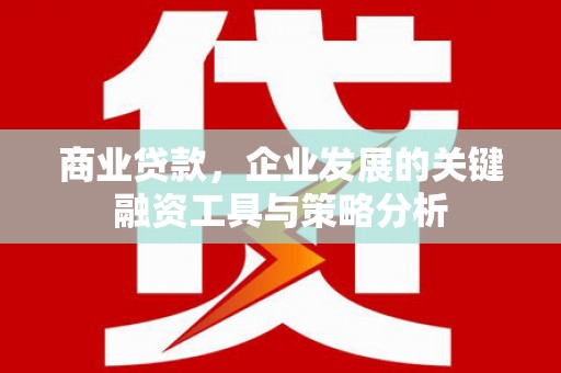 城厢商业贷款，企业发展的关键融资工具与策略分析