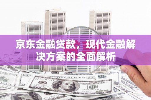 城厢京东金融贷款，现代金融解决方案的全面解析