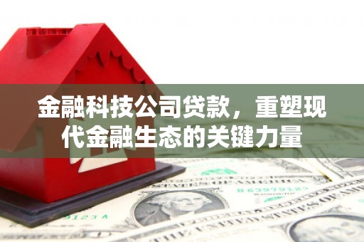 城厢金融科技公司贷款，重塑现代金融生态的关键力量