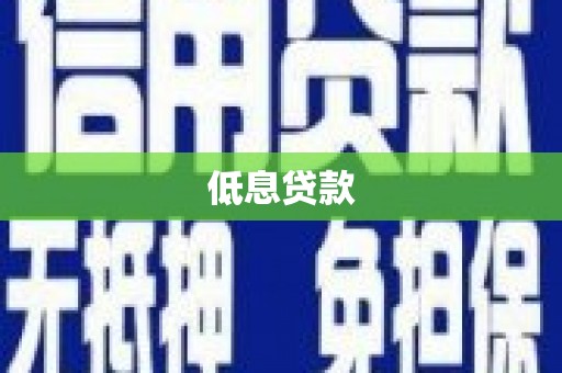 城厢低息贷款