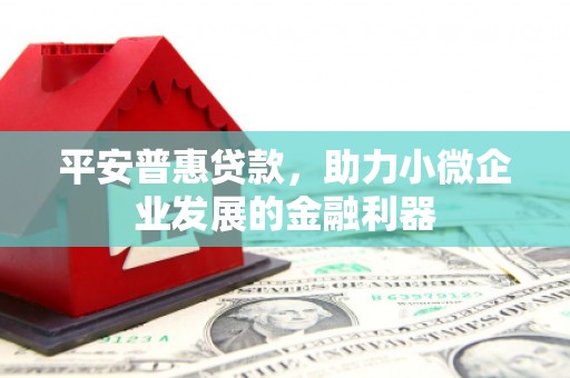 城厢平安普惠贷款，助力小微企业发展的金融利器