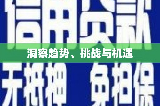 城厢洞察趋势、挑战与机遇
