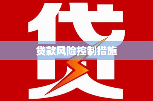 城厢贷款风险控制措施