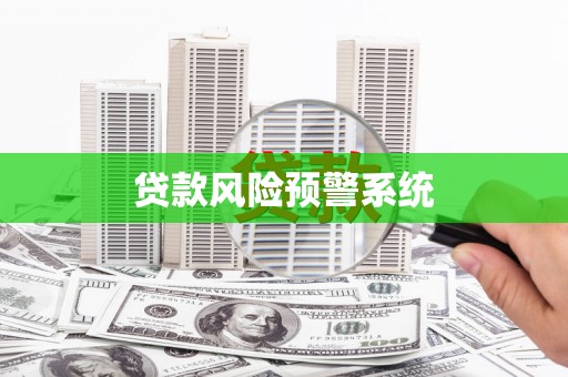城厢贷款风险预警系统